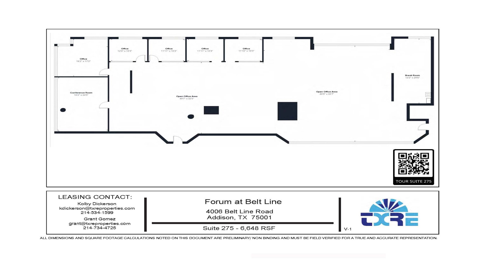 4004 Belt Line Rd, Addison, TX en alquiler Plano de la planta- Imagen 1 de 1