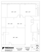 100 Galleria Officentre, Southfield, MI en venta Plano de la planta- Imagen 1 de 2