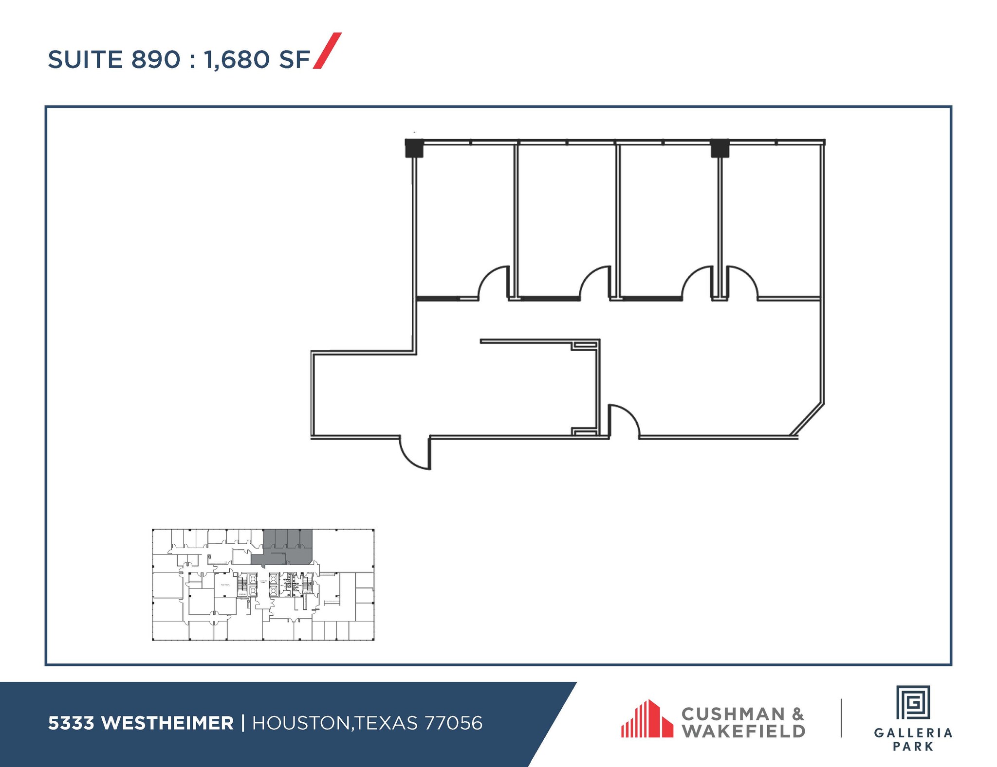 5251 Westheimer Rd, Houston, TX en alquiler Plano de la planta- Imagen 1 de 1