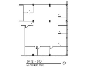 1101 Perimeter Dr, Schaumburg, IL en alquiler Plano de la planta- Imagen 2 de 2