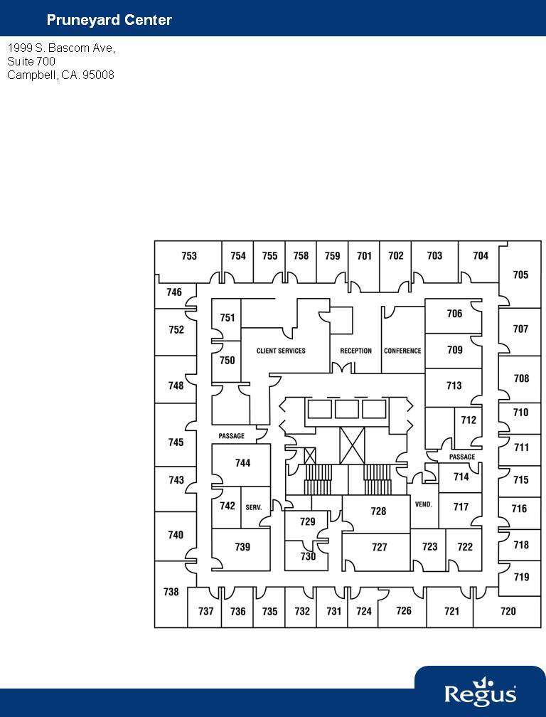 1999 S Bascom Ave, Campbell, CA en alquiler Plano de la planta- Imagen 1 de 1