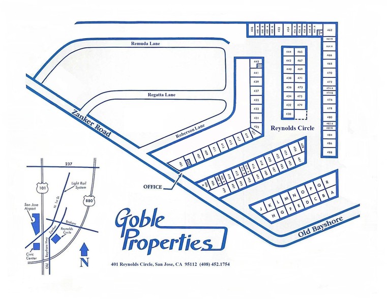 1780 Old Bayshore Hwy, San Jose, CA en alquiler - Plano del sitio - Imagen 3 de 6