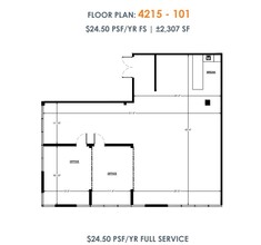 4215 E McDowell Rd, Mesa, AZ en alquiler Plano de la planta- Imagen 1 de 6