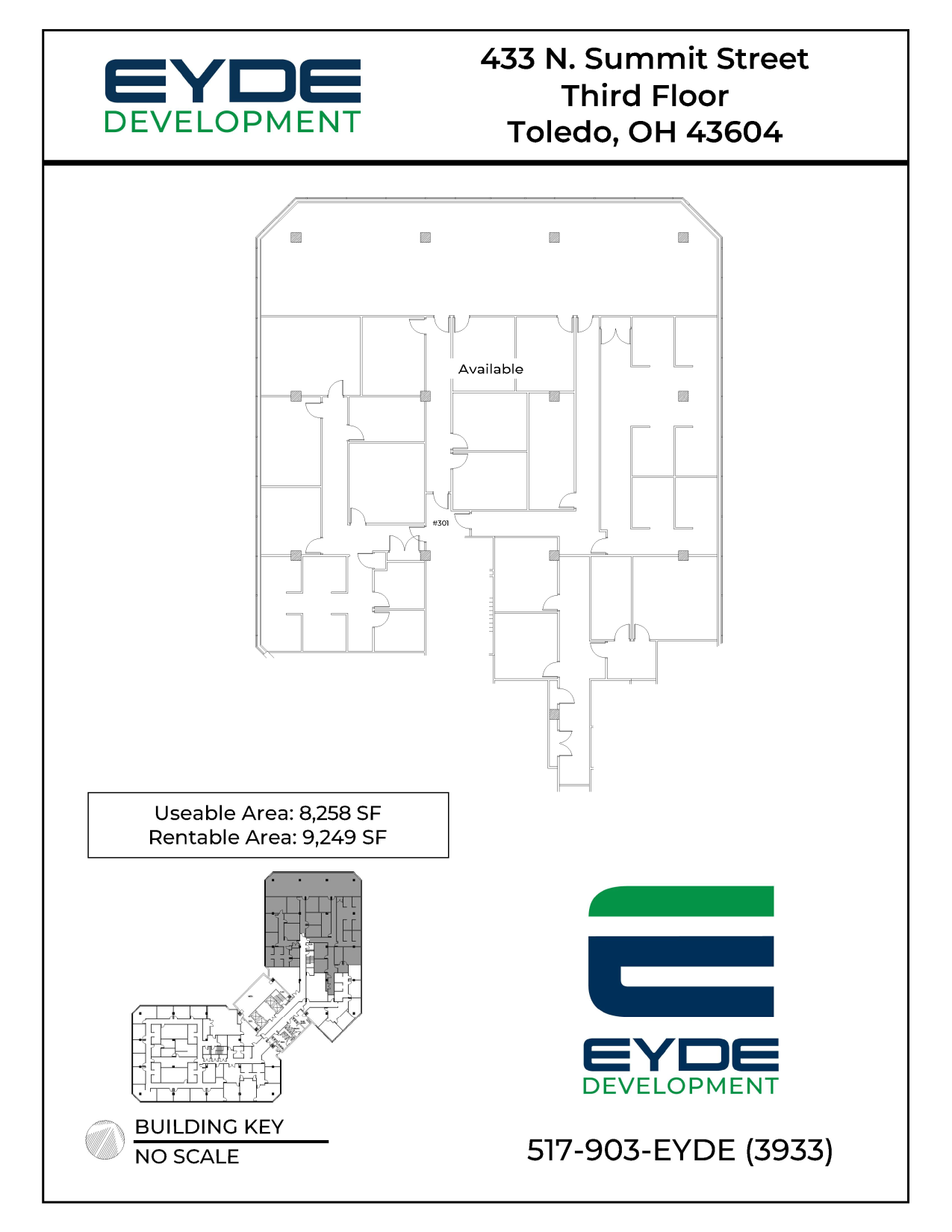 433 N Summit St, Toledo, OH en alquiler Plano de la planta- Imagen 1 de 1