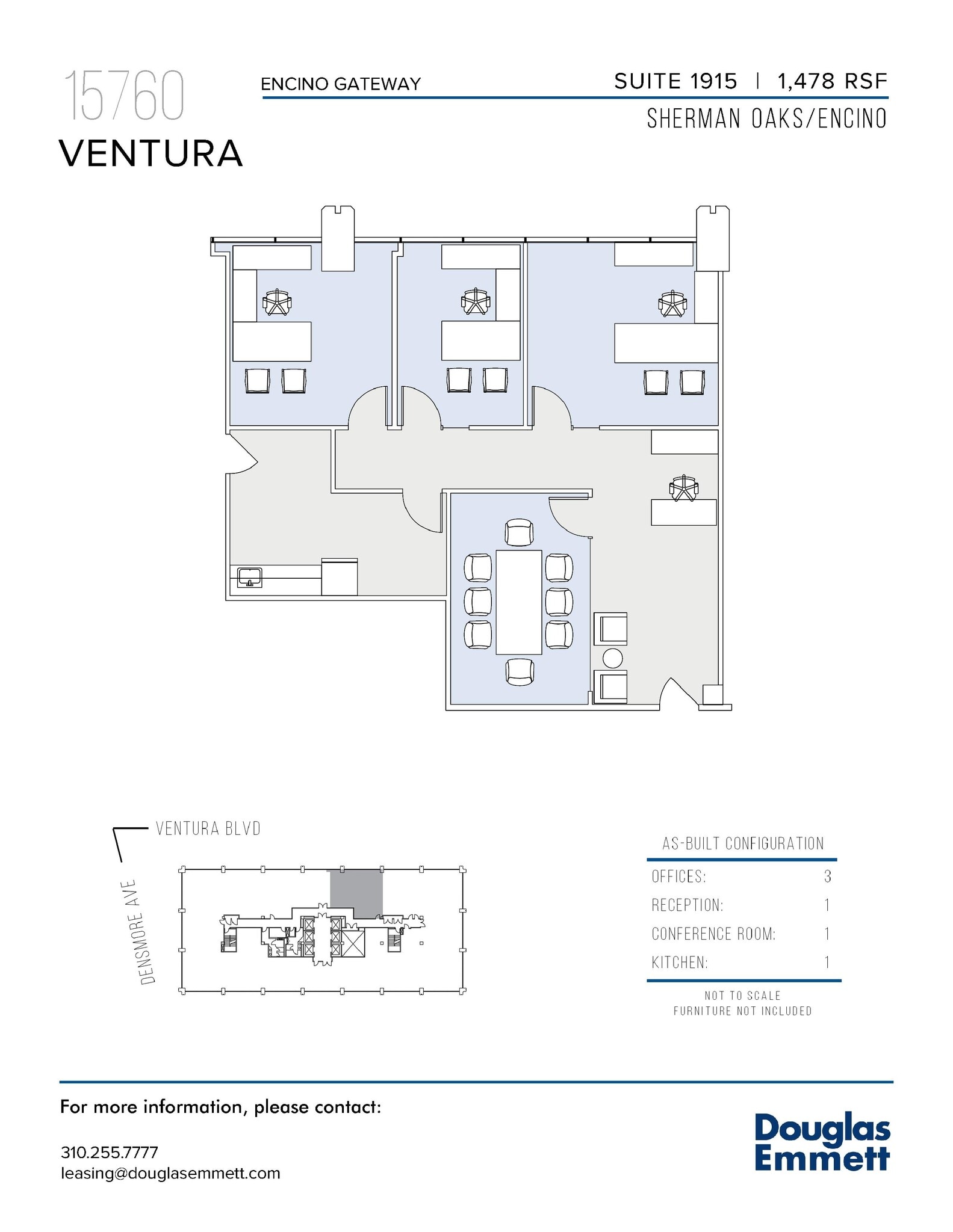 15760 Ventura Blvd, Encino, CA en alquiler Plano de la planta- Imagen 1 de 1