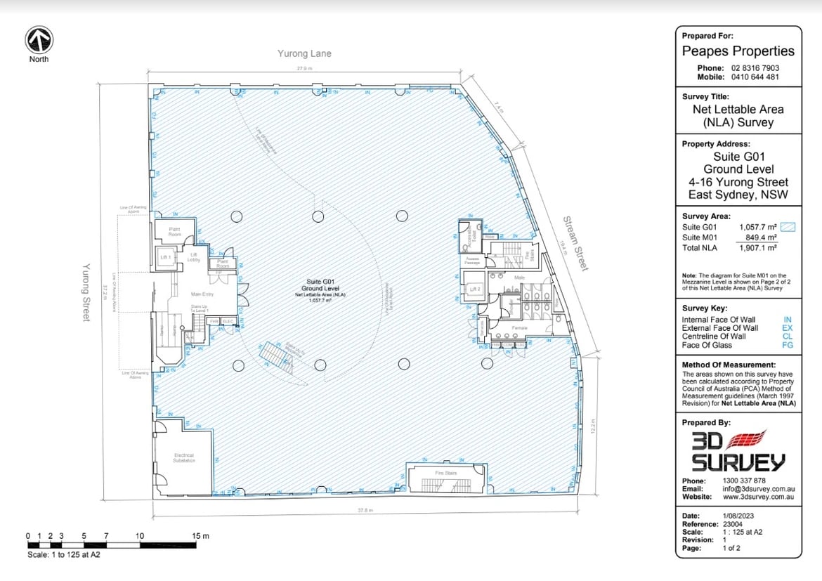 4-16 Yurong St, Darlinghurst en alquiler Plano de la planta- Imagen 1 de 2
