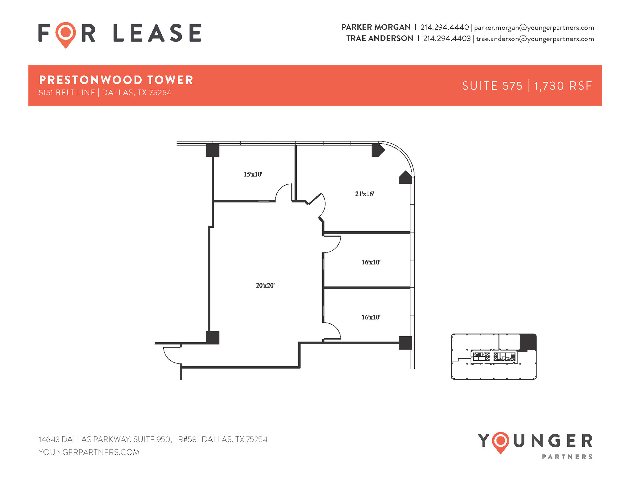 5151 Belt Line Rd, Dallas, TX en alquiler Plano de la planta- Imagen 1 de 1