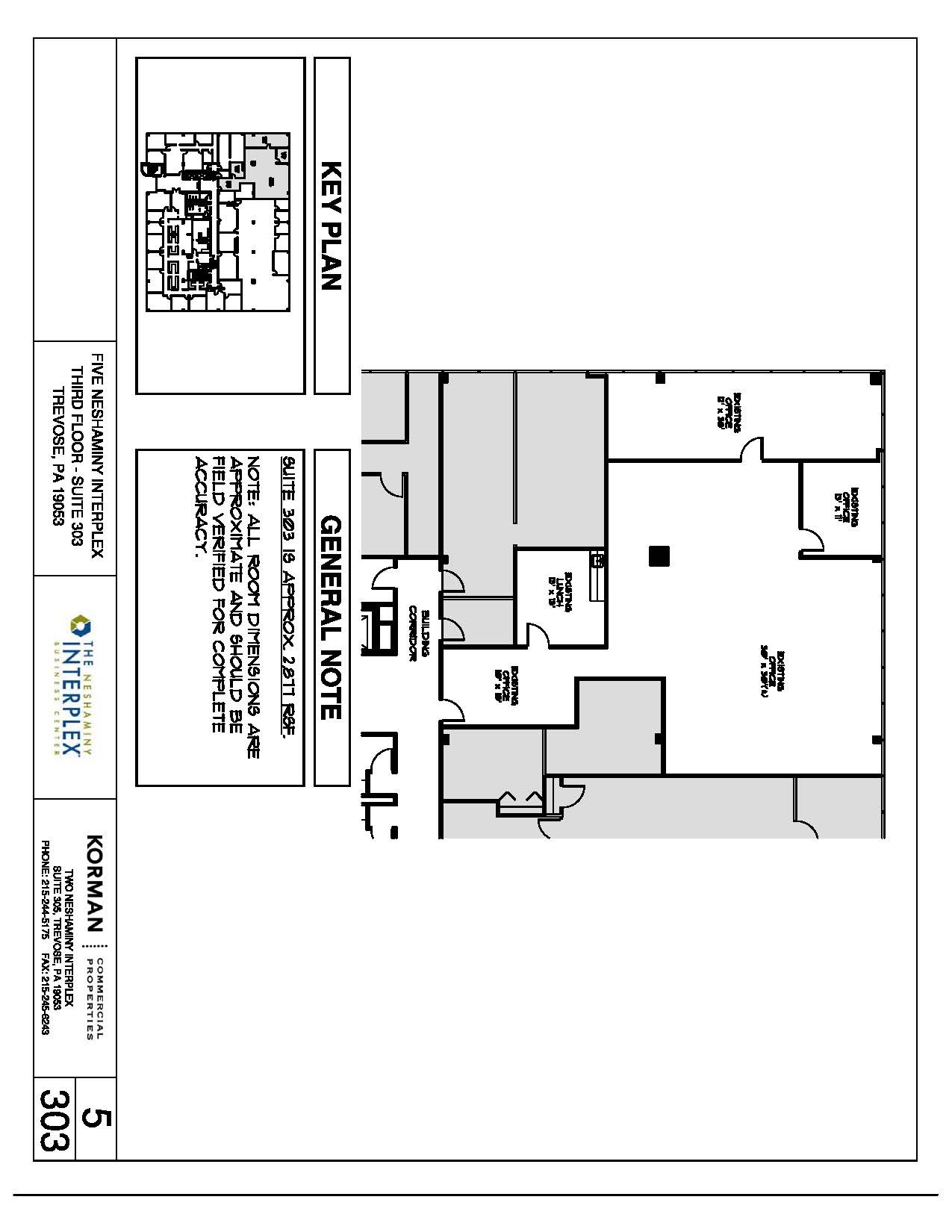 5 Neshaminy Interplex, Trevose, PA en alquiler Plano de la planta- Imagen 1 de 4