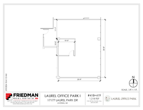 17177 N Laurel Park Dr, Livonia, MI en alquiler Plano de la planta- Imagen 1 de 2