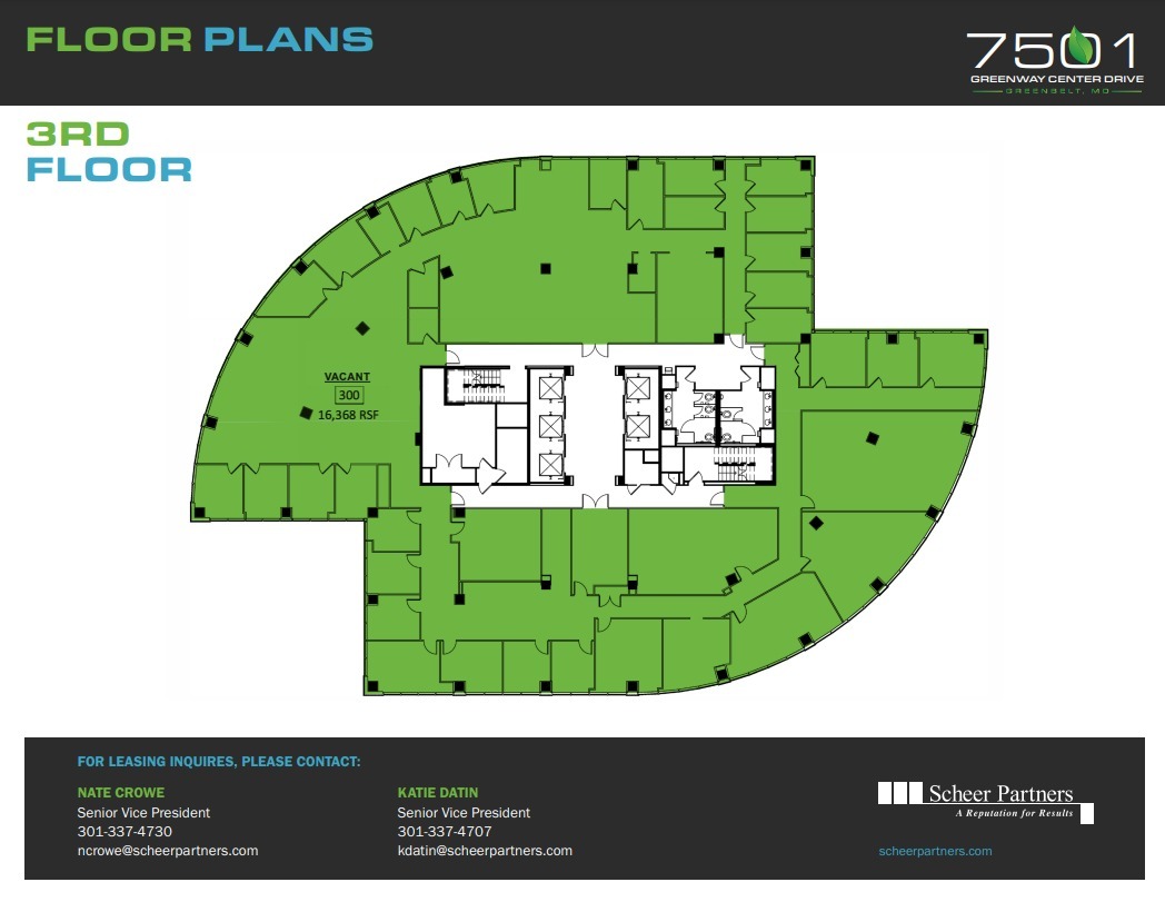 7501-7503 Greenway Center Dr, Greenbelt, MD en venta Plano de la planta- Imagen 1 de 1