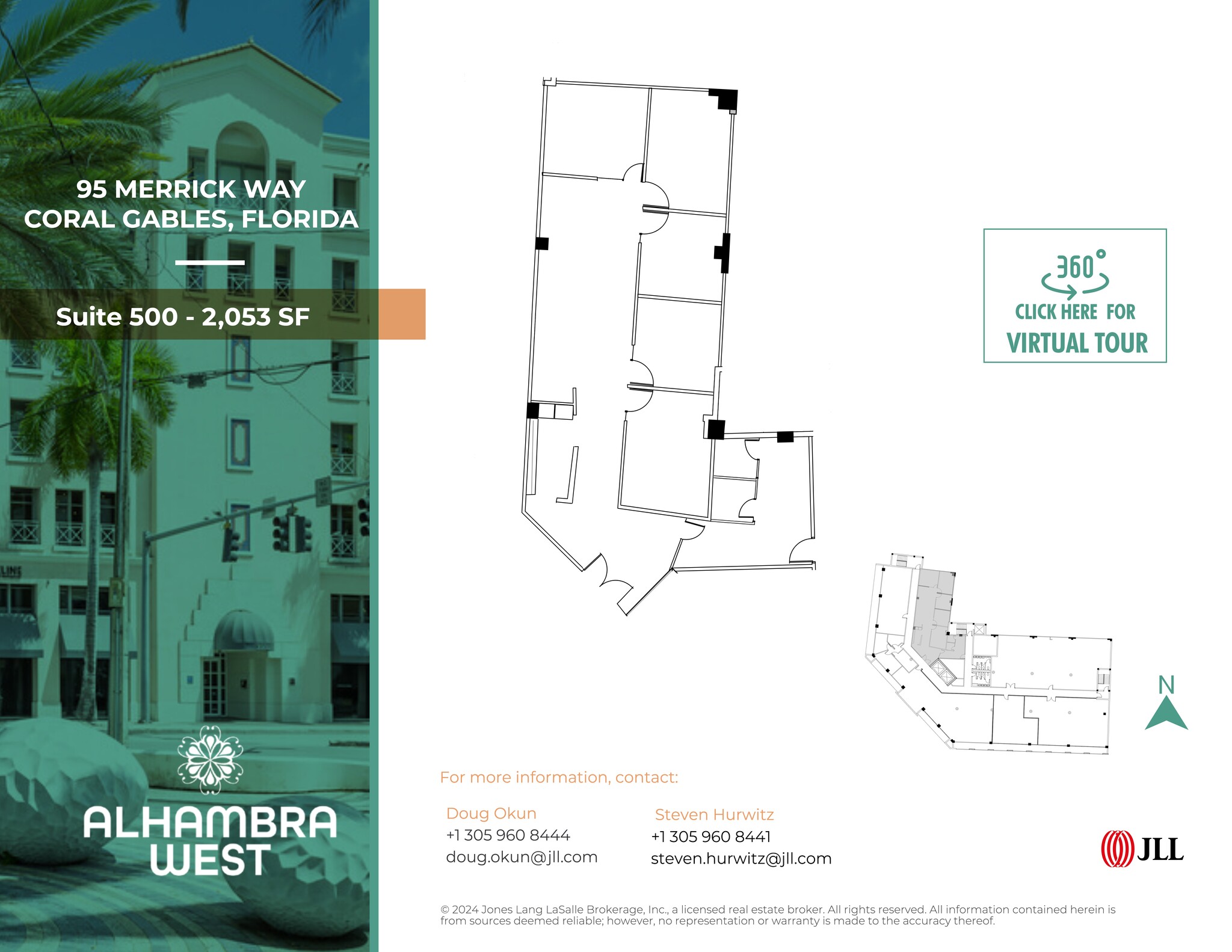 95 Merrick Way, Coral Gables, FL en alquiler Plano del sitio- Imagen 1 de 1