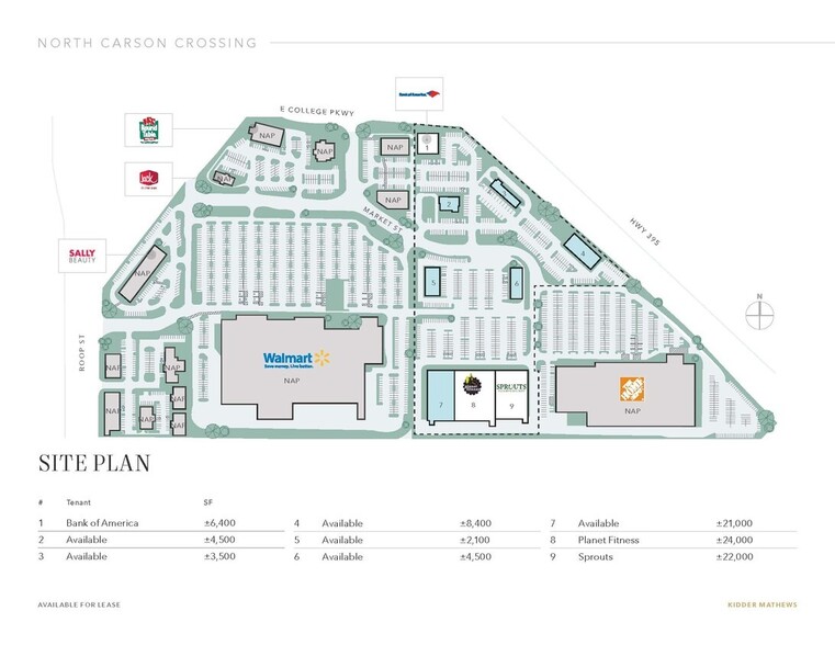 Oficinas en Carson City, NV en alquiler - Vista aérea - Imagen 2 de 2