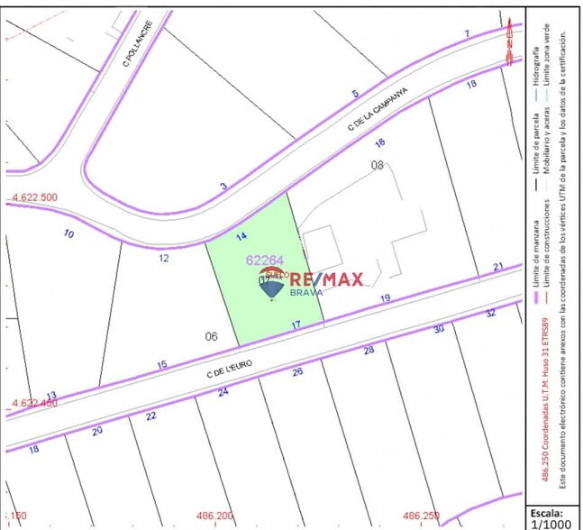 Terreno en Lloret de Mar, Gerona en venta - Plano de la planta - Imagen 2 de 9