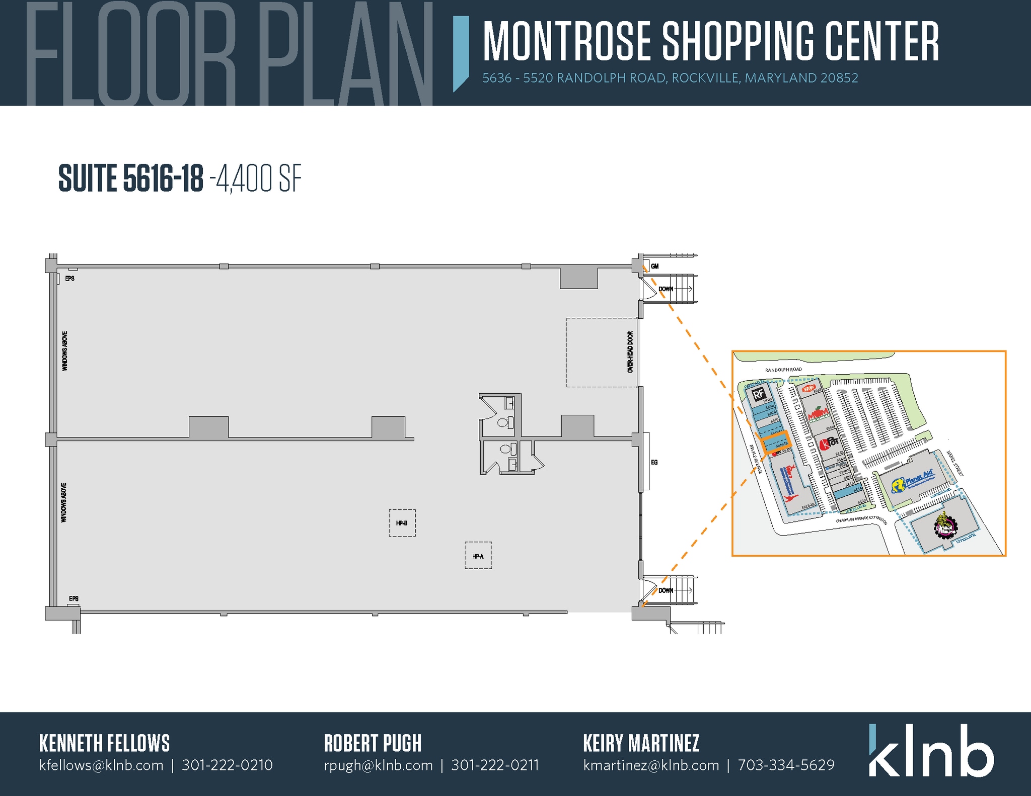 5530-5636 Randolph Rd, Rockville, MD en alquiler Plano de la planta- Imagen 1 de 1