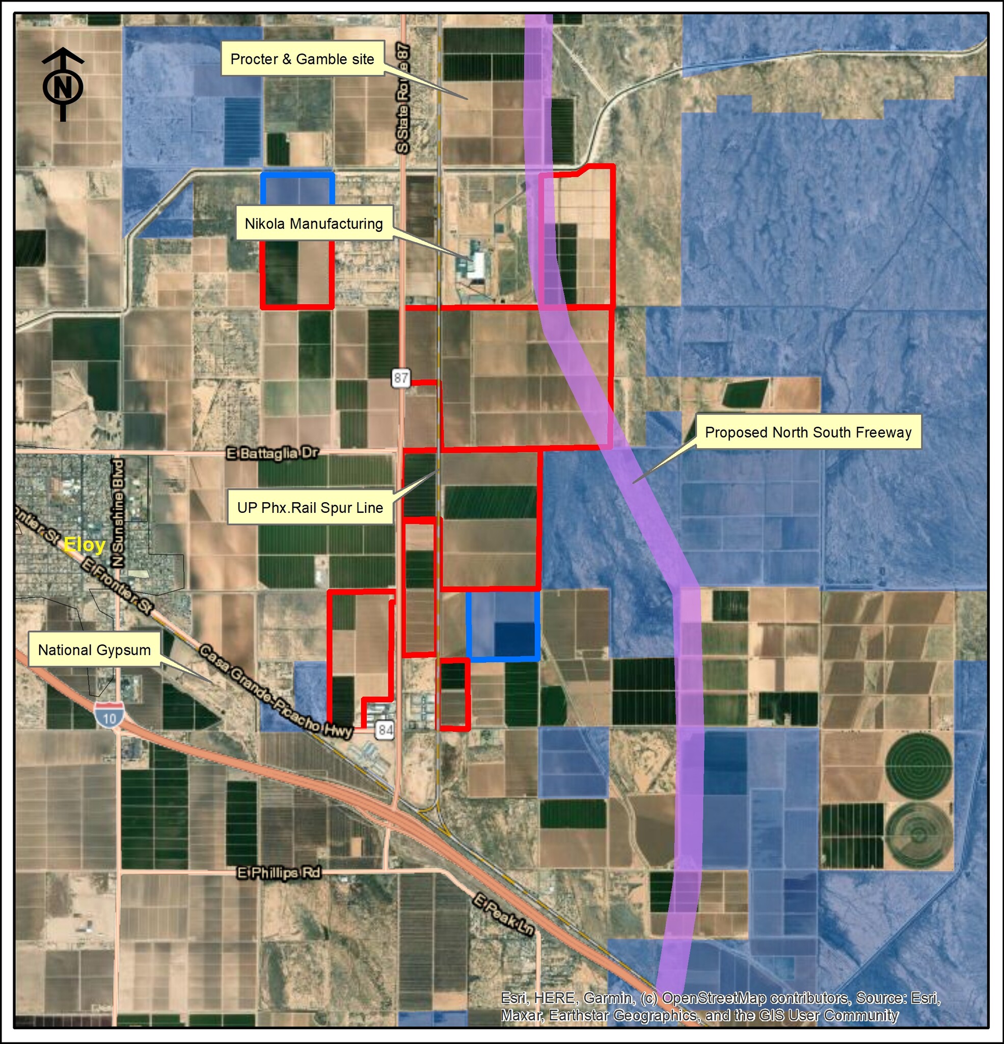 501 N. Highway 87, Eloy, AZ en venta Vista aérea- Imagen 1 de 7