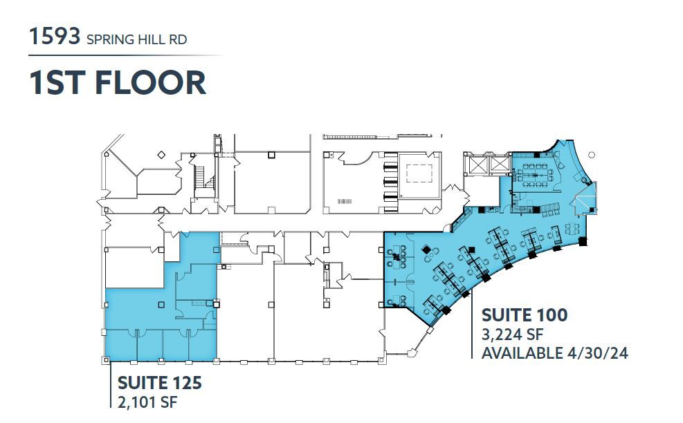 1593 Spring Hill Rd, Vienna, VA en alquiler Plano de la planta- Imagen 1 de 1