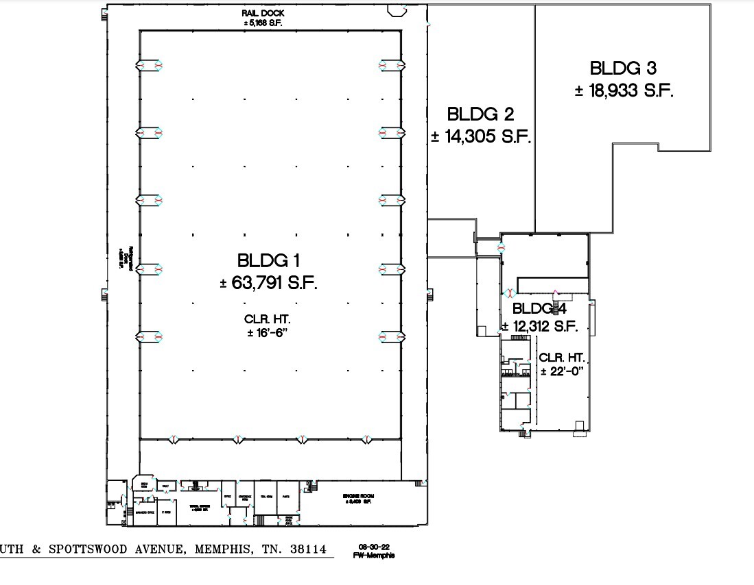 1100 E Parkway S, Memphis, TN en alquiler Plano de la planta- Imagen 1 de 1