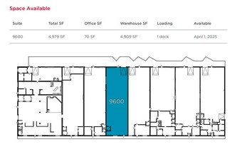 9500-9636 85th Ave N, Osseo, MN en alquiler Plano de la planta- Imagen 1 de 2