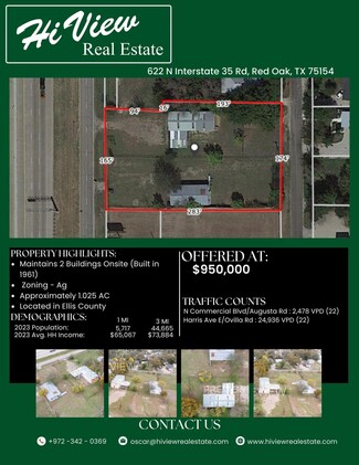 Más detalles para 622 N Interstate 35 Rd, Red Oak, TX - Terrenos en venta