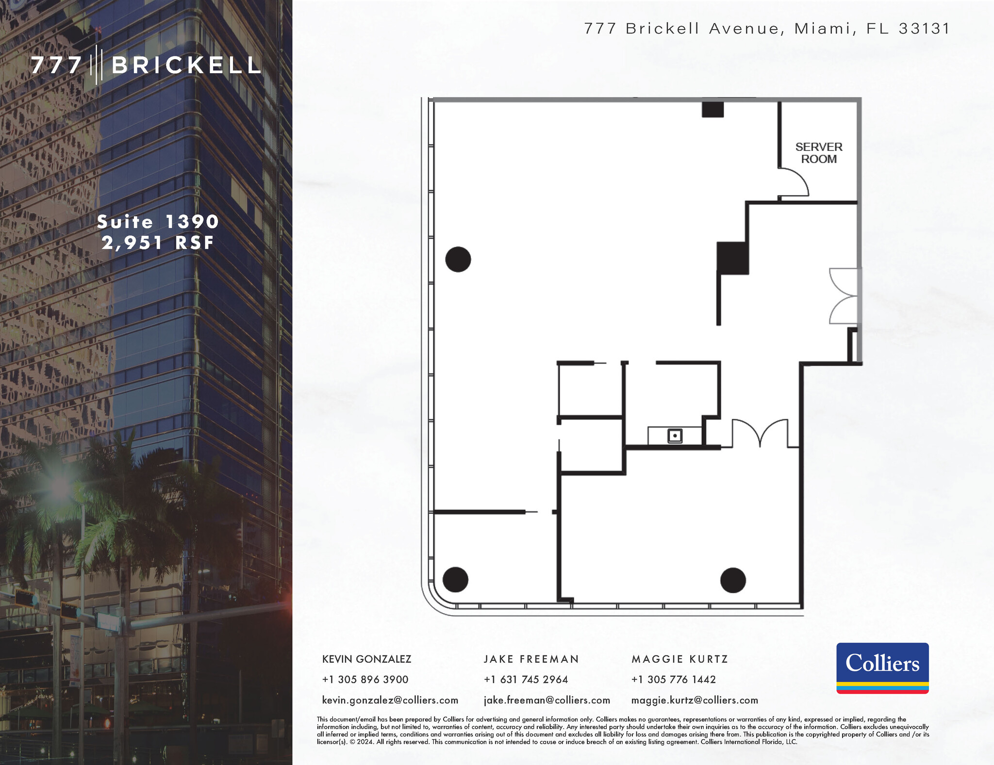 777 Brickell Ave, Miami, FL en alquiler Plano de la planta- Imagen 1 de 1