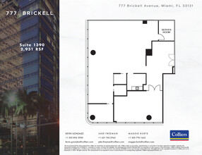 777 Brickell Ave, Miami, FL en alquiler Plano de la planta- Imagen 1 de 1