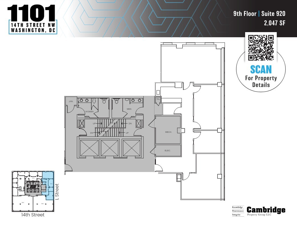 1101 14th St NW, Washington, DC en alquiler Plano de la planta- Imagen 1 de 1