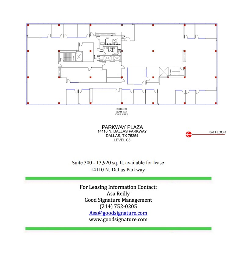 14110 N Dallas Pky, Dallas, TX en alquiler Plano de la planta- Imagen 1 de 1