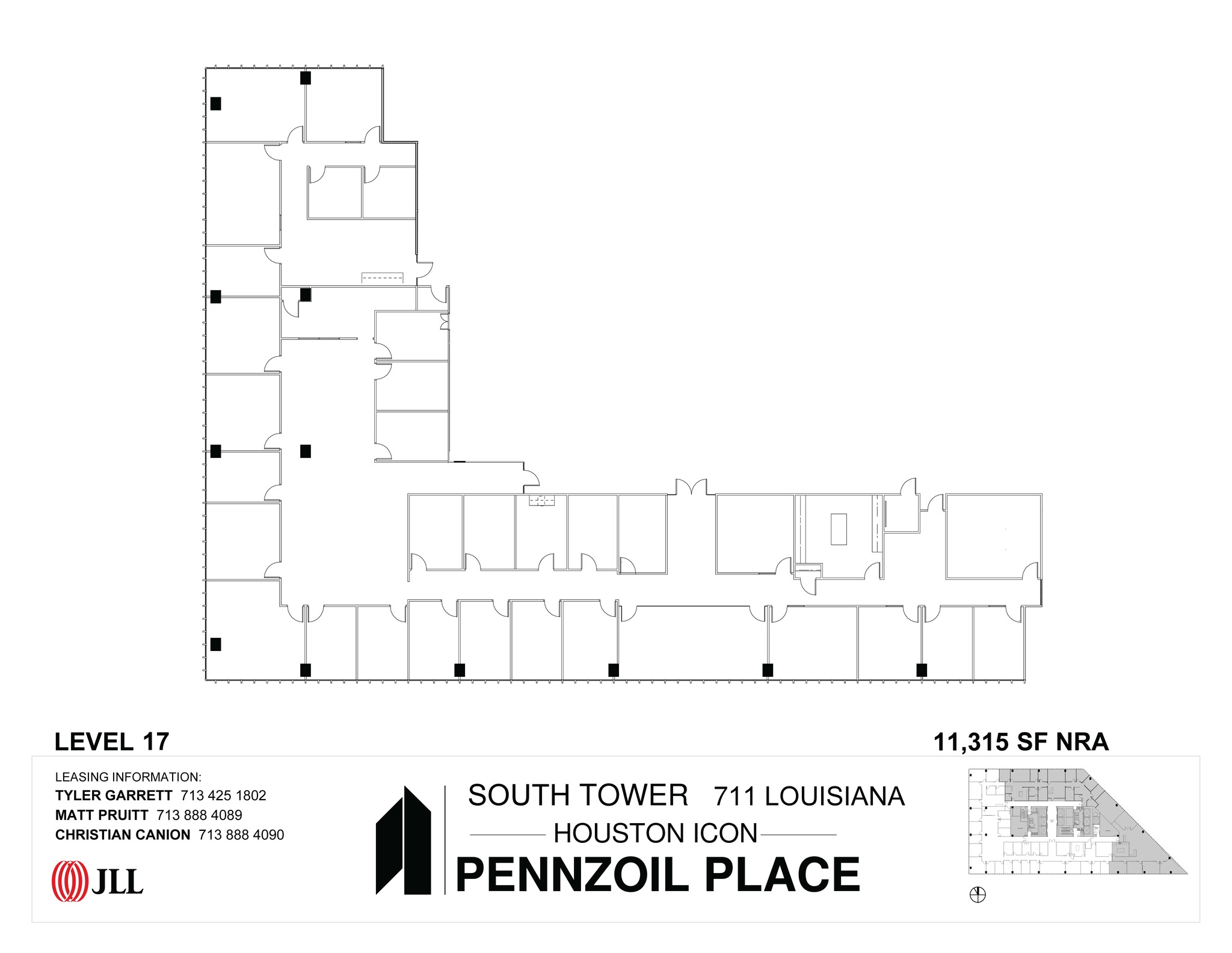 711 Louisiana St, Houston, TX en alquiler Plano de la planta- Imagen 1 de 1