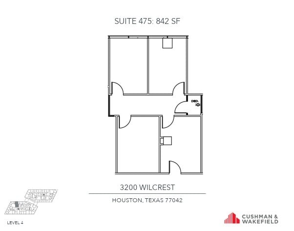 3200 Wilcrest Dr, Houston, TX en alquiler Plano de la planta- Imagen 1 de 1