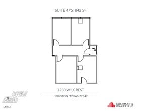 3200 Wilcrest Dr, Houston, TX en alquiler Plano de la planta- Imagen 1 de 1