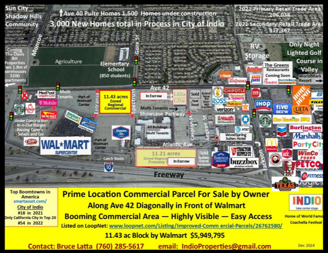 Más detalles para Prime Commercial Parcel – Terrenos en venta, Indio, CA