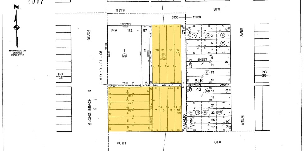 600 Long Beach Blvd, Long Beach, CA en alquiler - Plano de solar - Imagen 2 de 9