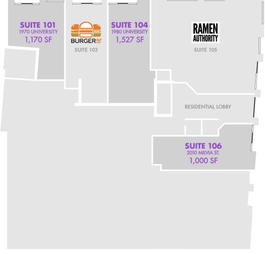 2010 Milvia St, Berkeley, CA en alquiler Plano de la planta- Imagen 1 de 1