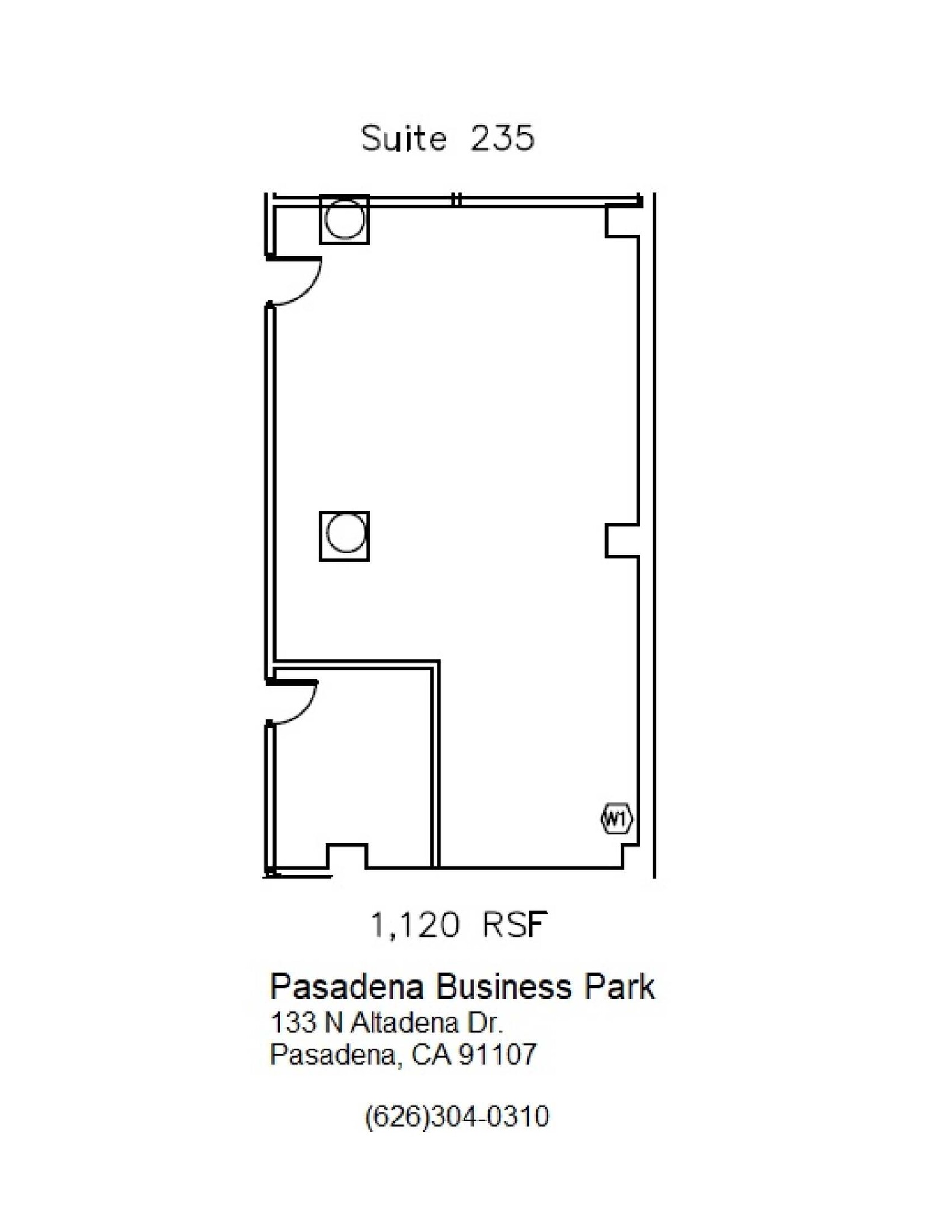 133 N Altadena Dr, Pasadena, CA en alquiler Plano de la planta- Imagen 1 de 1