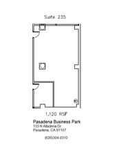 133 N Altadena Dr, Pasadena, CA en alquiler Plano de la planta- Imagen 1 de 1