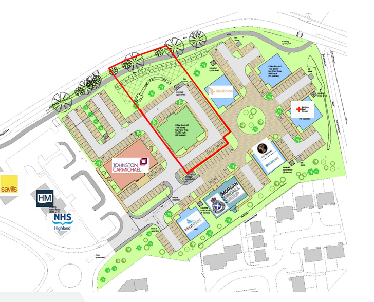 Craddlehall Busines Park, Inverness en venta - Plano del sitio - Imagen 2 de 2