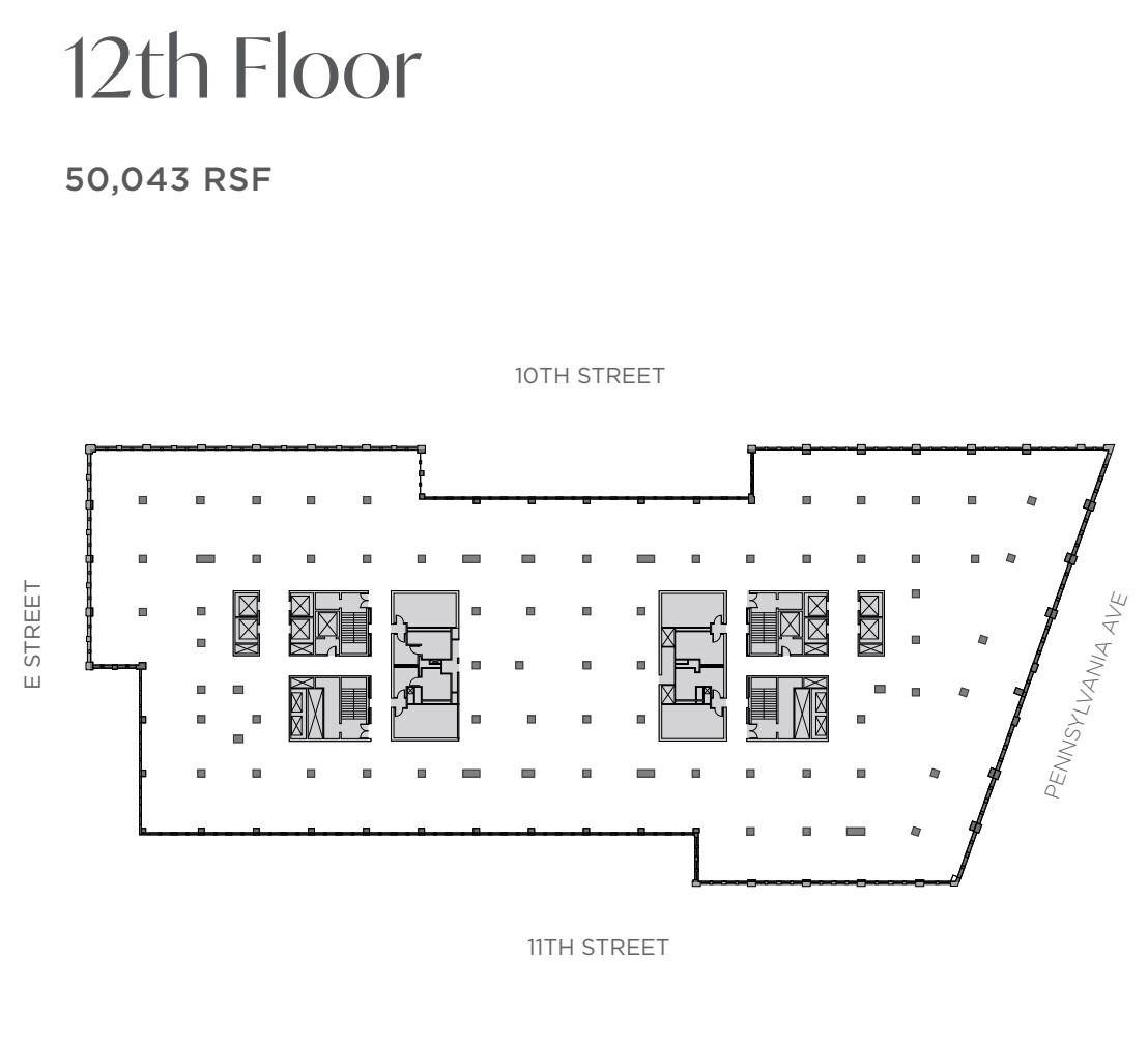 1001 Pennsylvania Ave NW, Washington, DC en alquiler Plano de la planta- Imagen 1 de 1