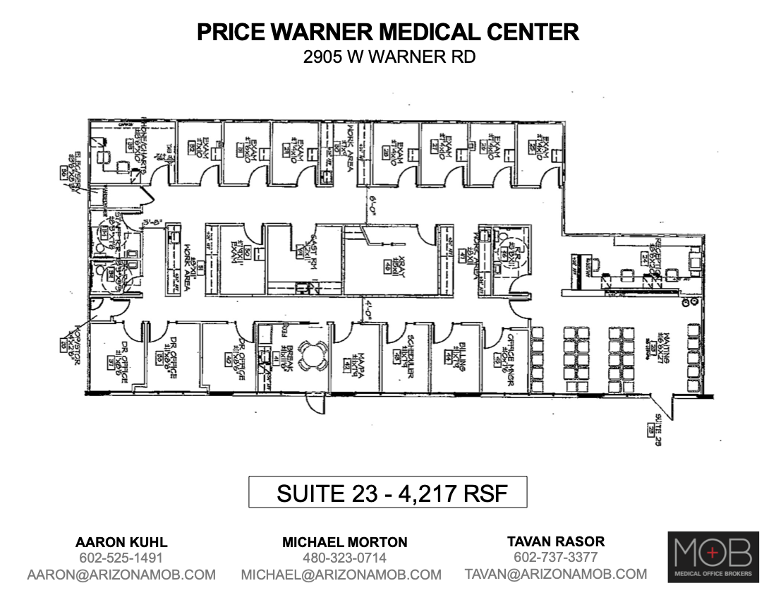 2905 W Warner Rd, Chandler, AZ en alquiler Plano de la planta- Imagen 1 de 1