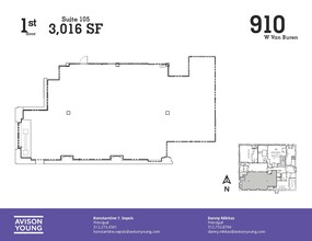 910 W Van Buren St, Chicago, IL en alquiler Plano de la planta- Imagen 1 de 1