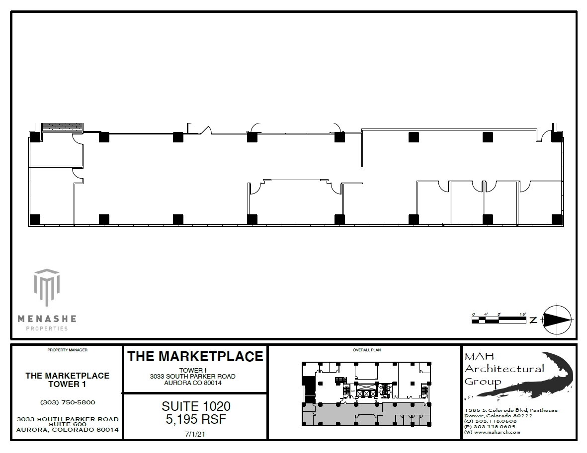 3025 S Parker Rd, Aurora, CO en alquiler Plano de la planta- Imagen 1 de 1