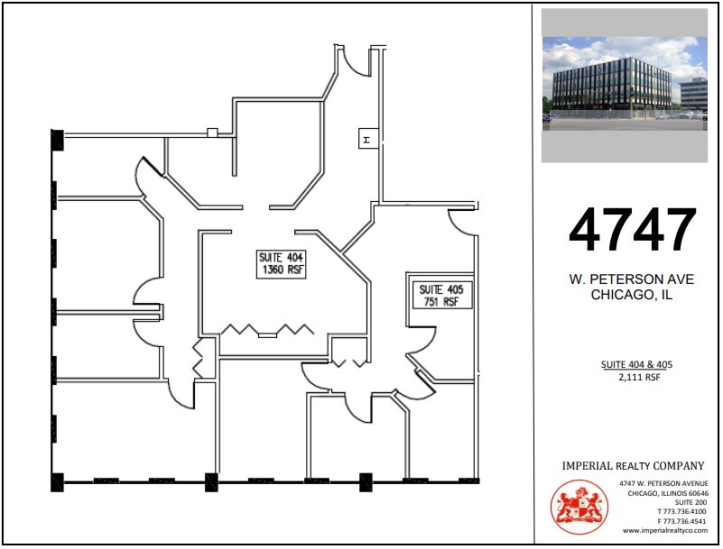 4747 W Peterson Ave, Chicago, IL en alquiler Plano de la planta- Imagen 1 de 7