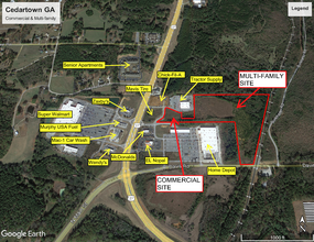 Rome Highway-US 27 and Davis Road, Cedartown, GA - VISTA AÉREA  vista de mapa