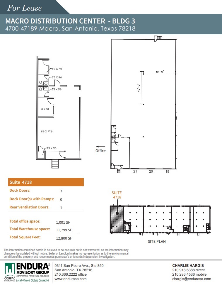 4501-4727 Macro, San Antonio, TX en alquiler Plano de la planta- Imagen 1 de 1