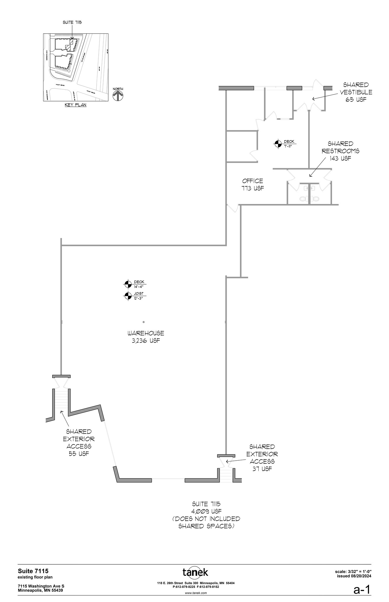 7115-7133 Washington Ave S, Edina, MN en alquiler Plano del sitio- Imagen 1 de 1