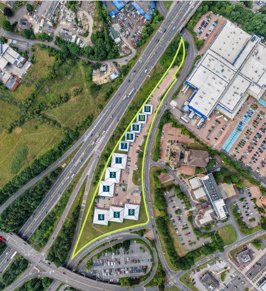 Allison Court Retail Park cartera de 3 inmuebles en venta en LoopNet.es - Vista aérea - Imagen 2 de 2