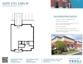 4222-4248 Meridian Pky, Aurora, IL en alquiler Plano de la planta- Imagen 1 de 3