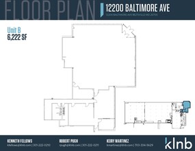 12200 Baltimore Ave, Beltsville, MD en alquiler Plano de la planta- Imagen 1 de 1