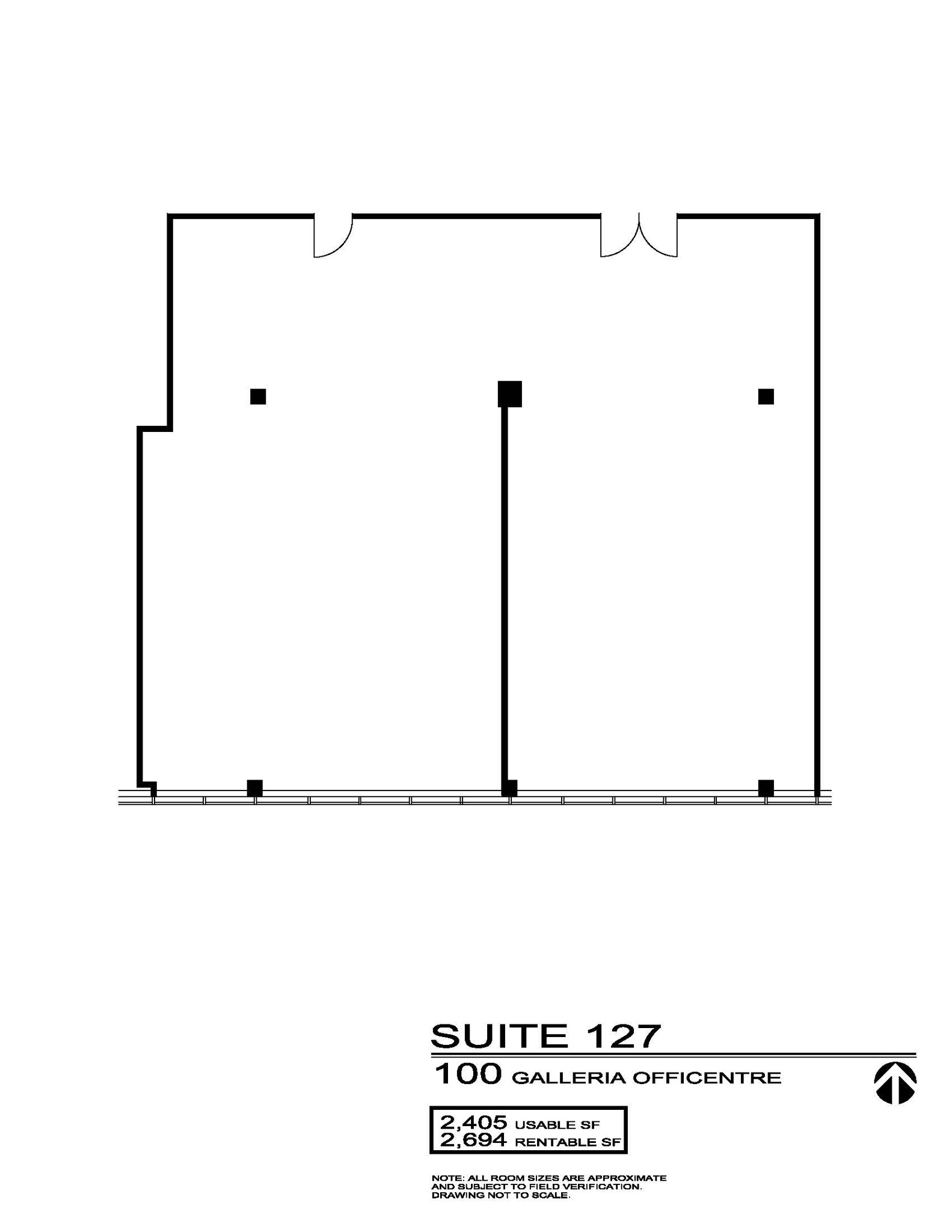 100 Galleria Officentre, Southfield, MI en venta Plano de la planta- Imagen 1 de 2