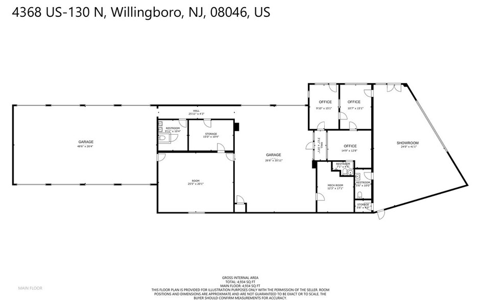 4379 Route 130 S, Burlington, NJ en venta - Plano de la planta - Imagen 2 de 37