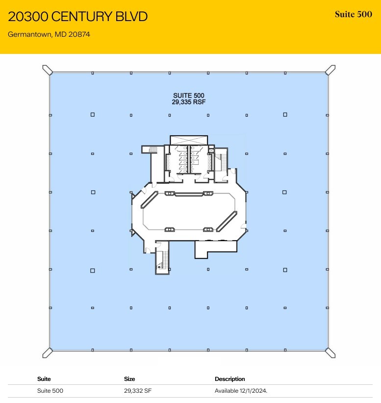 20300 Century Blvd, Germantown, MD en alquiler Plano de la planta- Imagen 1 de 1